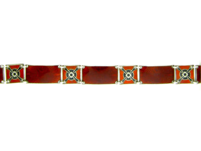 Silver & Enamel Norwegian Retro Bracelet