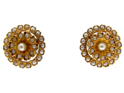 Pearl & Gold Earrings