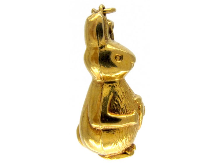 Gold Rabbit Charm