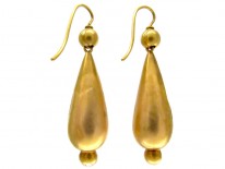 Gold Victorian Embossed Earrings