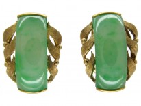 Jade & Gold Earrings