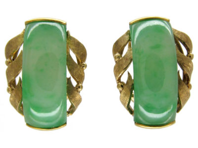 Jade & Gold Earrings