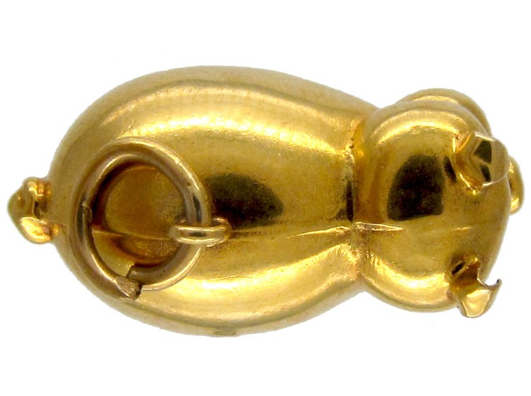 Gold Pig Charm