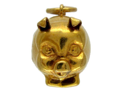 Gold Pig Charm