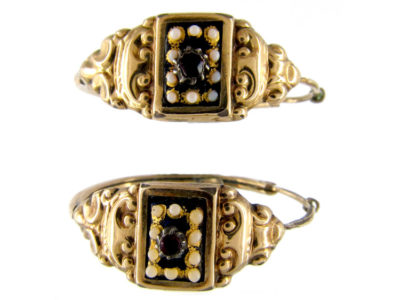 Georgian Gold Hoop Earrings
