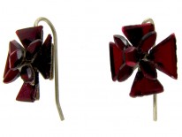 Red Vauxhall Glass Earrings