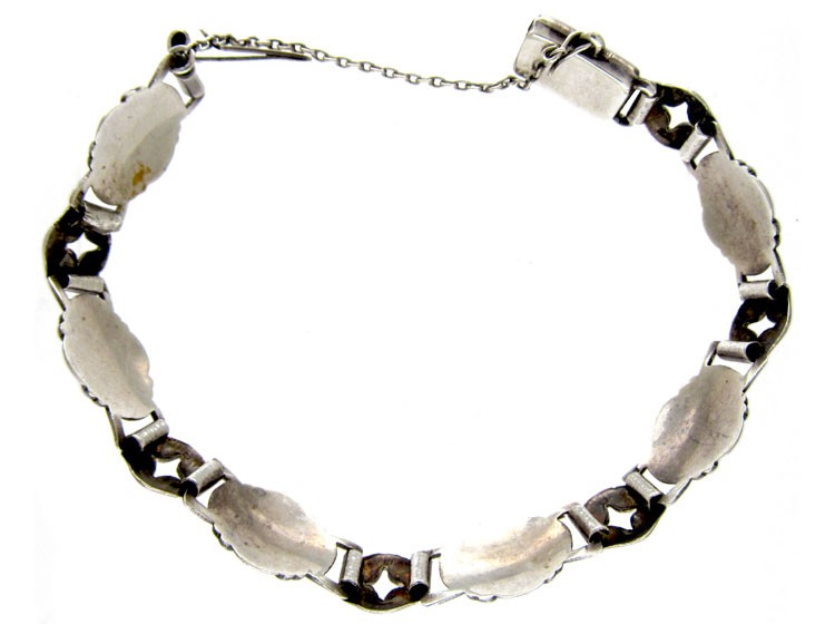 Art Nouveau Silver & Enamel Bracelet