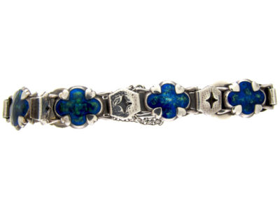 Art Nouveau Silver & Enamel Bracelet