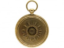 Gold Engraved Georgian Locket