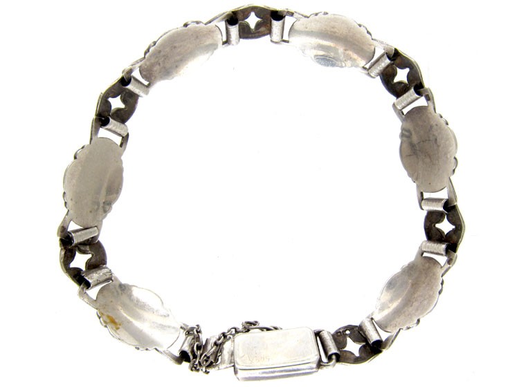Art Nouveau Silver & Enamel Bracelet