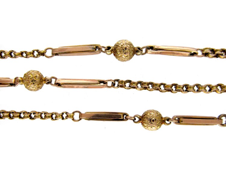 Victorian Gold Bobble Chain