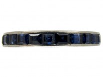 Sapphire 18ct White Gold Eternity Ring