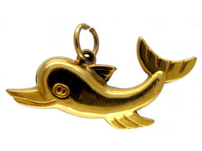 Gold Dolphin Charm