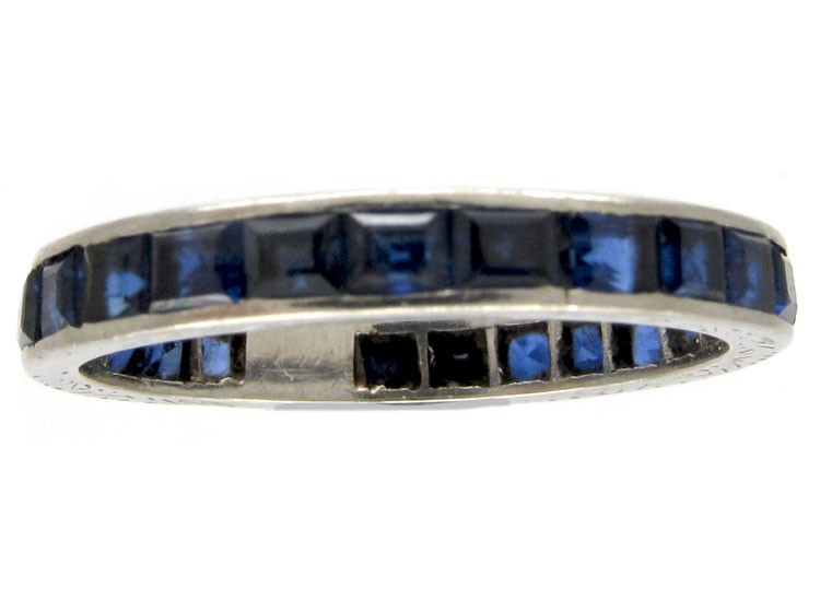 Sapphire 18ct White Gold Eternity Ring