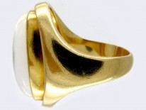 Moonstone Retro Gold Ring