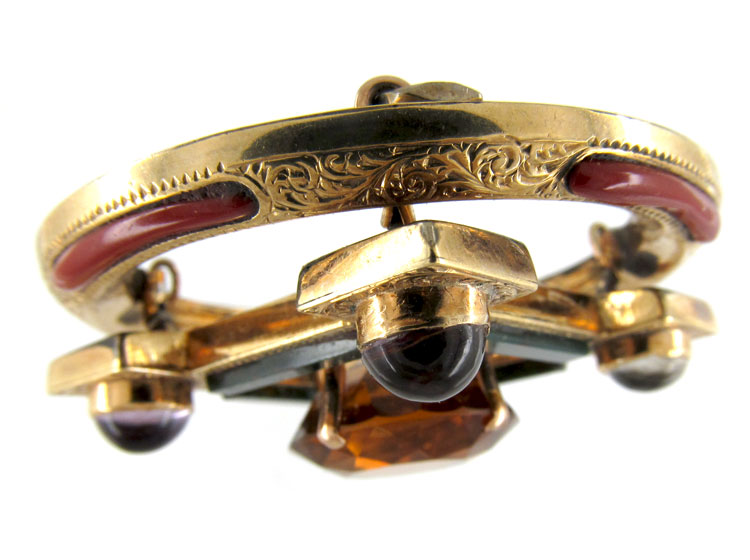 Gold Scottish Celtic Brooch (J330L) The Antique Jewellery Company