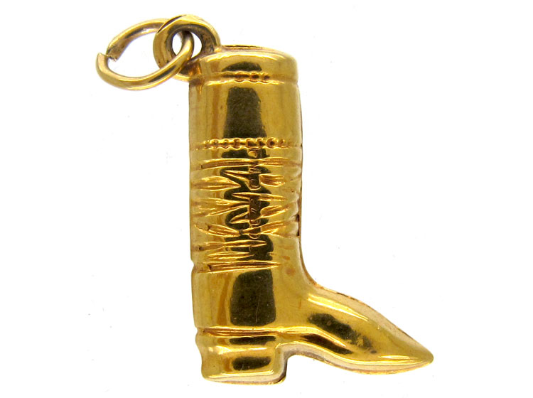 Gold Boot Charm (J594L) | The Antique Jewellery Company