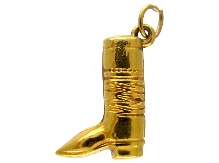 Gold Boot Charm (J594L) | The Antique Jewellery Company