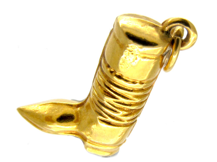 Gold Boot Charm (J594L) | The Antique Jewellery Company