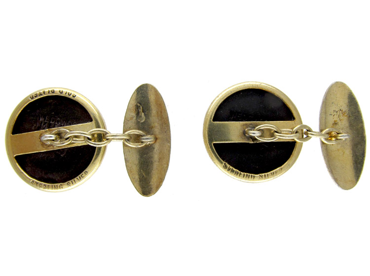 Silver Wedgwood Horse Cufflinks (955C) The Antique Jewellery Company