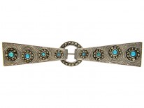 Theodor Fahrner Silver & Turquoise Brooch