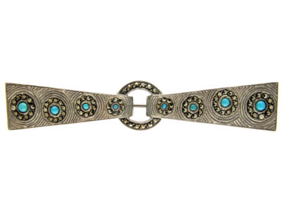 Theodor Fahrner Silver & Turquoise Brooch