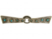 Theodor Fahrner Silver & Turquoise Brooch