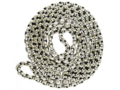 Victorian Silver Long Guard Chain
