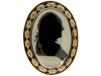 Georgian Miniature Mourning Ring of Man