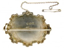 Silver & Gold Overlay Victorian Basket Brooch