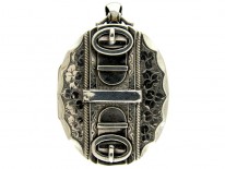 Victorian Silver Buckle Design Locket