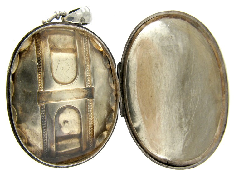 Victorian Silver Buckle Design Locket