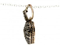Victorian Diamond Heart Pendant on Chain