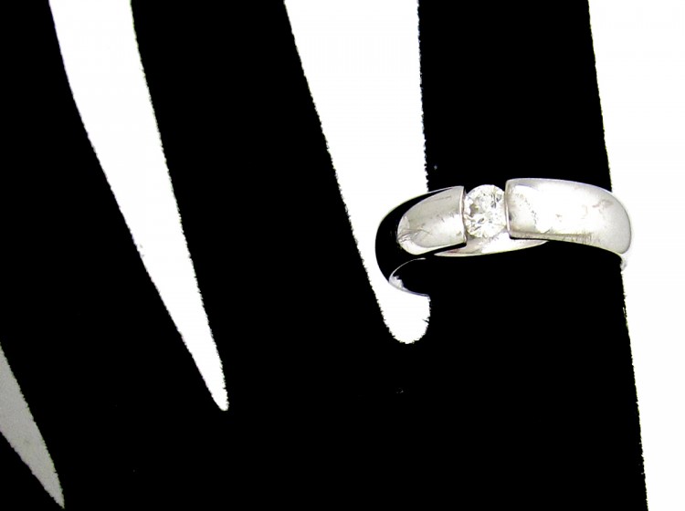 Georg Jensen 18ct White Gold & Diamond Ring