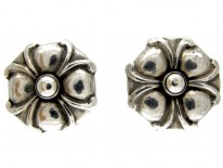 Georg Jensen Silver Clip Earrings