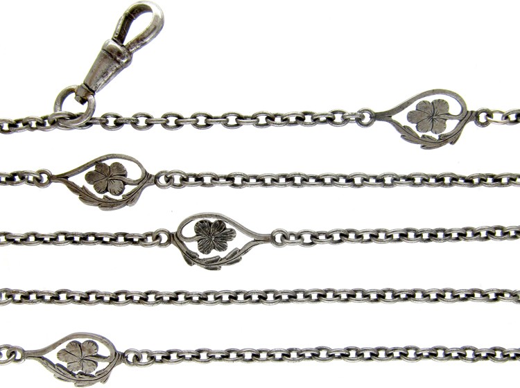 Steel Art Nouveau Guard Chain
