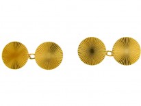 18ct Gold Round Cufflinks