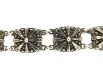 Victorian Silver Collar with Square Sections