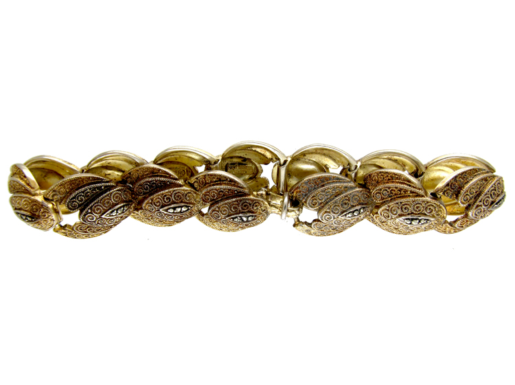 Theodor Farhner Silver Gilt Bracelet (O/O) | The Antique Jewellery Company