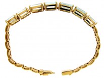 Aquamarine 14ct Gold Bracelet