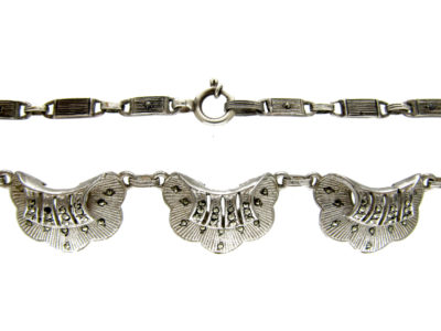 Theodor Farhner Silver & Marcasite Art Deco Necklace