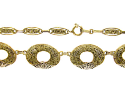 Theodor Farhner Silver Gilt Necklace