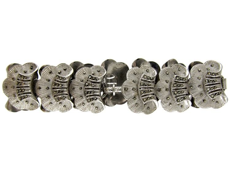 Theodor Farhner Silver & Marcasite Bracelet