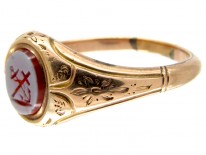 Faith & Hope Victorian Signet Ring