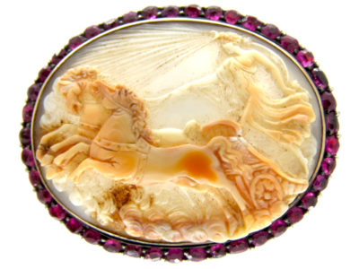 Shell Cameo Georgian Brooch
