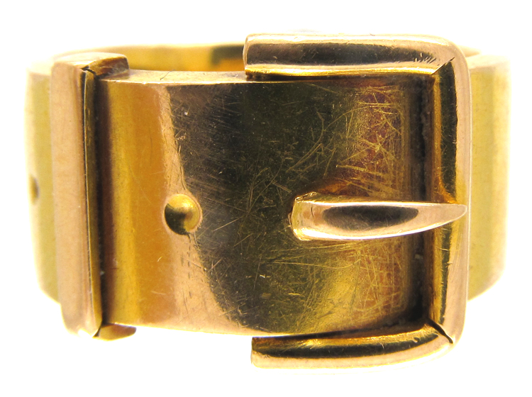 Victorian 18ct Gold Buckle Ring (195D) The Antique Jewellery Company