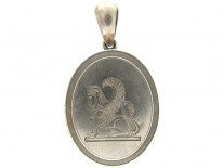 Silver Assyrian Victorian Locket