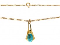 Murrle Bennett Gold & Turquoise Necklace
