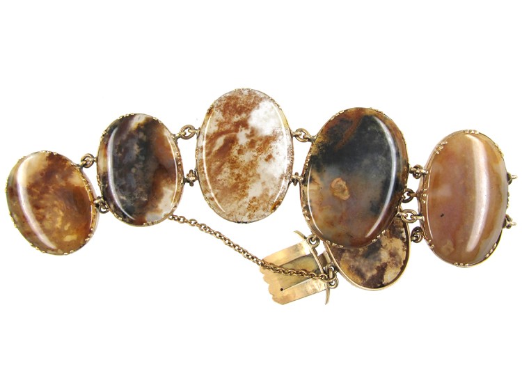 Georgian Gold & Agate Bracelet