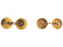 Victorian 18ct Gold Round Cufflinks